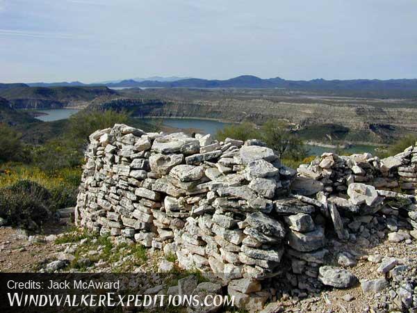 View from Indian ruins